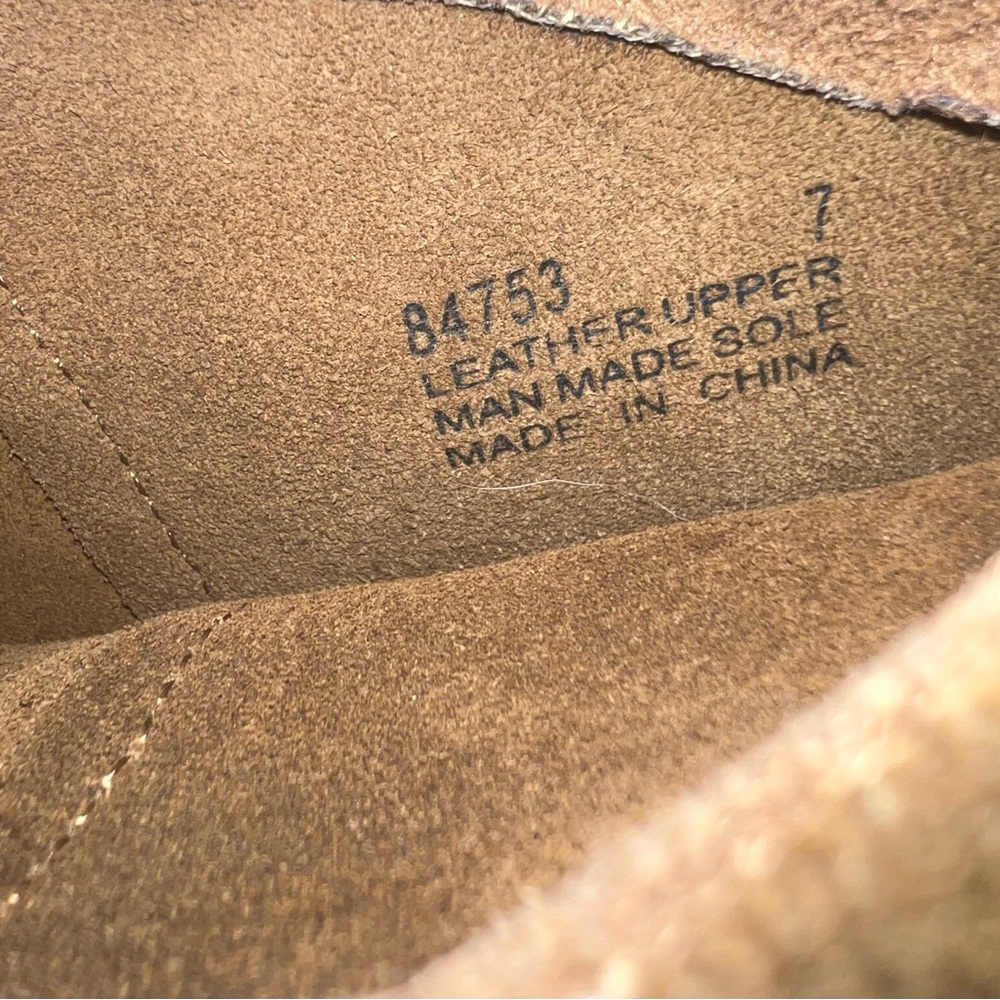 Minnetonka 3-Layer Suede Brown Fringe Boot Size 7 - image 4